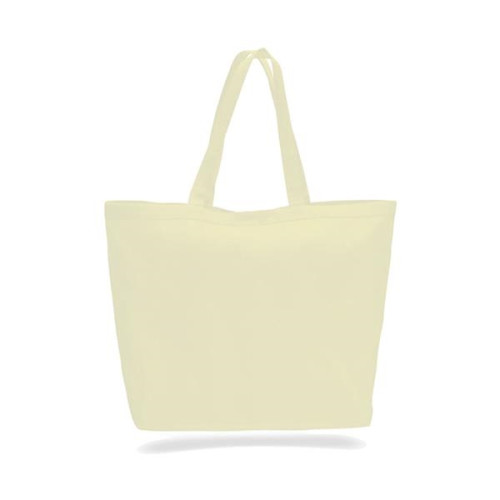12 Oz. Cotton Canvas Big Tote With Hook and Loop Closure