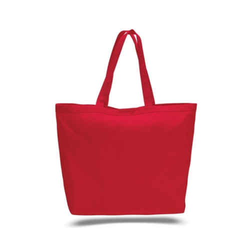 12 Oz. Cotton Canvas Big Tote With Hook and Loop Closure