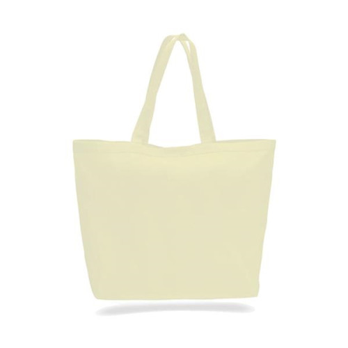 12 Oz. Cotton Canvas Big Tote With Hook and Loop Closure