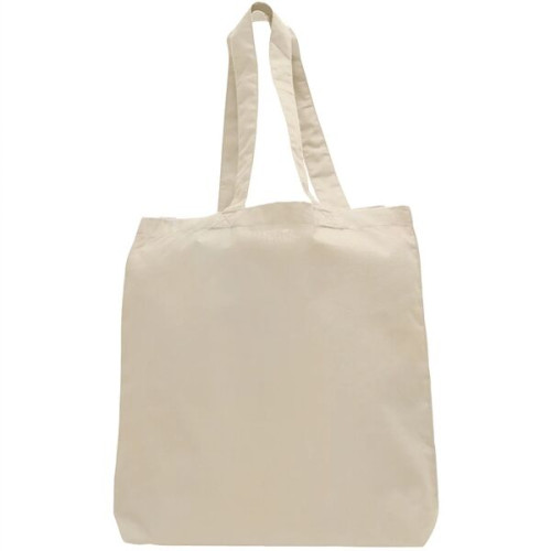 Eco-Friendly 100% Cotton Canvas Tote Bag W/ Bottom Gusset