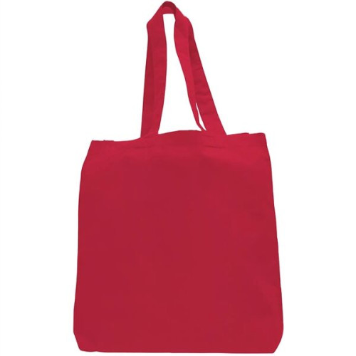 Eco-Friendly 100% Cotton Canvas Tote Bag W/ Bottom Gusset