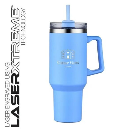 Lucas 40 oz. Double Wall, Stainless Steel Travel Mug