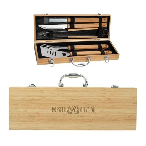 Cleveland 5-Piece Bamboo BBQ Set