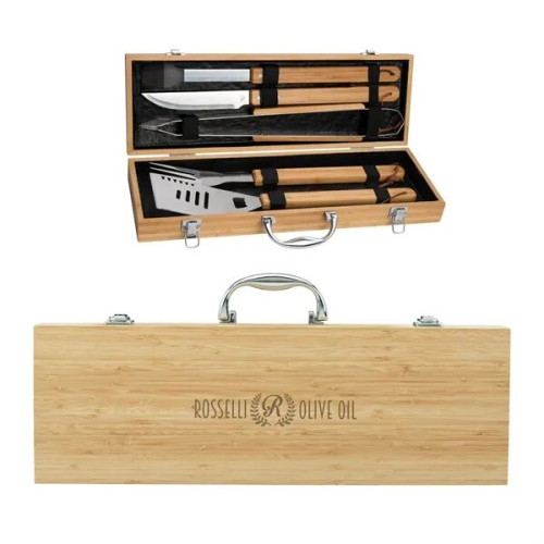Cleveland 5-Piece Bamboo BBQ Set