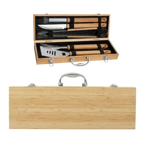 Cleveland 5-Piece Bamboo BBQ Set
