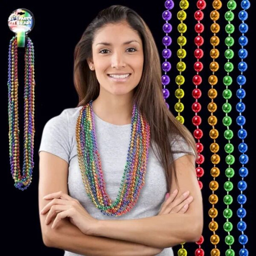 Mardi Gras Beads - Variety of Colors Available