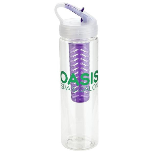 Arena 25 oz PET Eco-Polyclear™ Infuser Bottle with Flip-Up