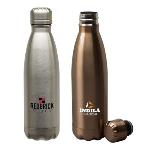 Palermo II 17 oz. Double Wall Stainless Steel Vacuum Bottle