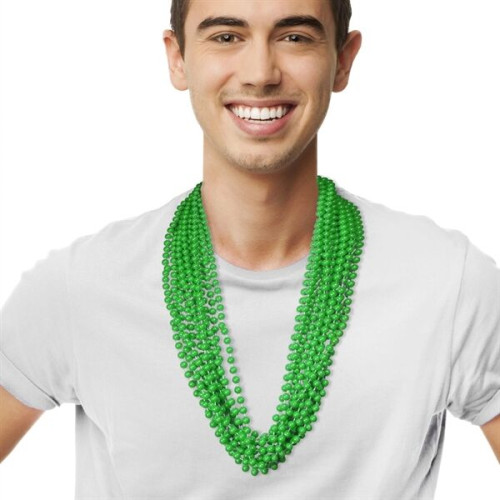 Solid Mardi Gras Beads