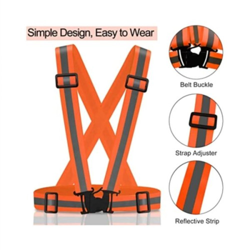 Adjustable Reflective Safety Running Hi Vis Cross Belt