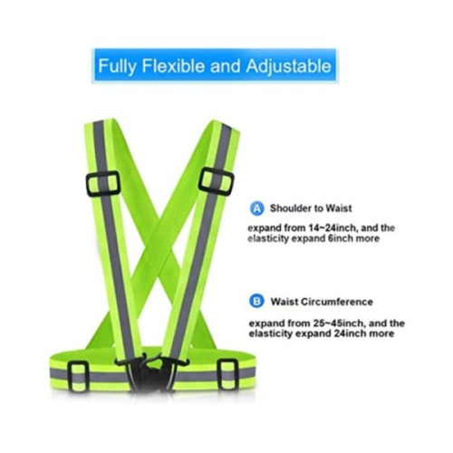 Adjustable Reflective Safety Running Hi Vis Cross Belt