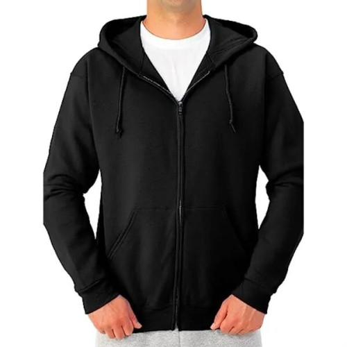 Men's Recycled Antibacterial Zipper Hoodie, Kangaroo Pocket