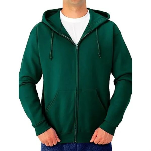Men's Recycled Antibacterial Zipper Hoodie, Kangaroo Pocket