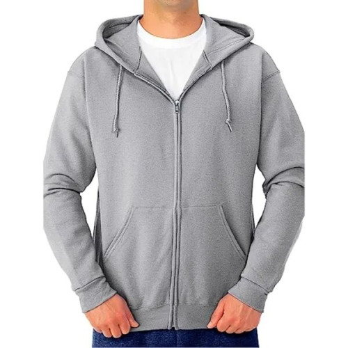 Men's Recycled Antibacterial Zipper Hoodie, Kangaroo Pocket