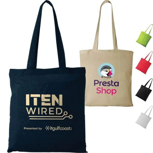 4 Oz Lightweight Cotton Canvas Tote Bag (15"X16")