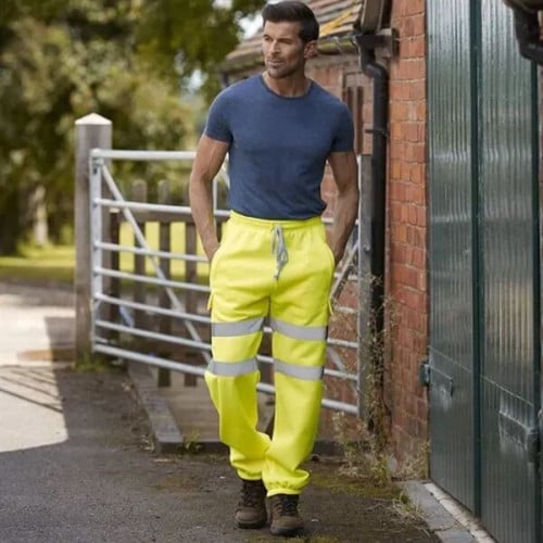 Class 3 High Vis Reflective Safety Hi Viz Workwear Joggers