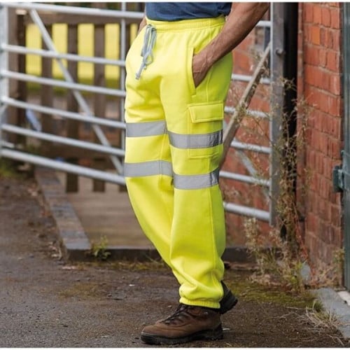 Class 3 High Vis Reflective Safety Hi Viz Workwear Joggers