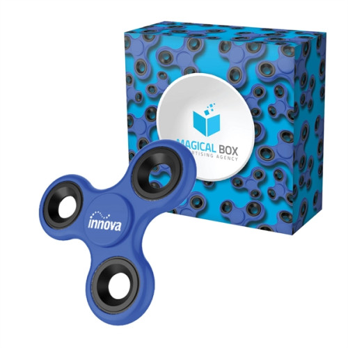 Helo Hand Spinner & Box w/ Full Color Imprint