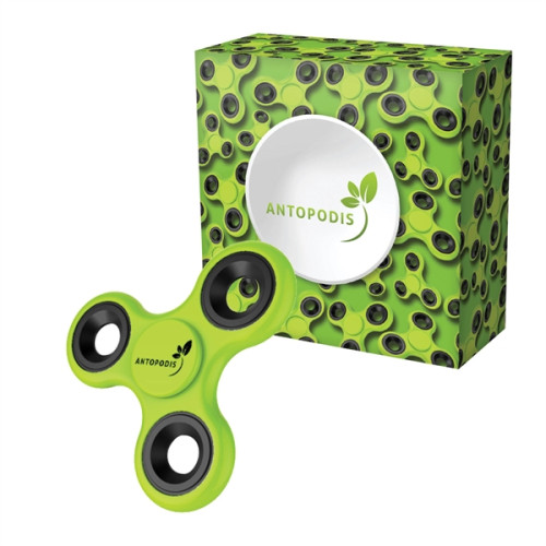 Helo Hand Spinner & Box w/ Full Color Imprint