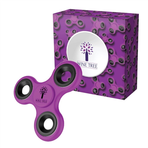 Helo Hand Spinner & Box w/ Full Color Imprint
