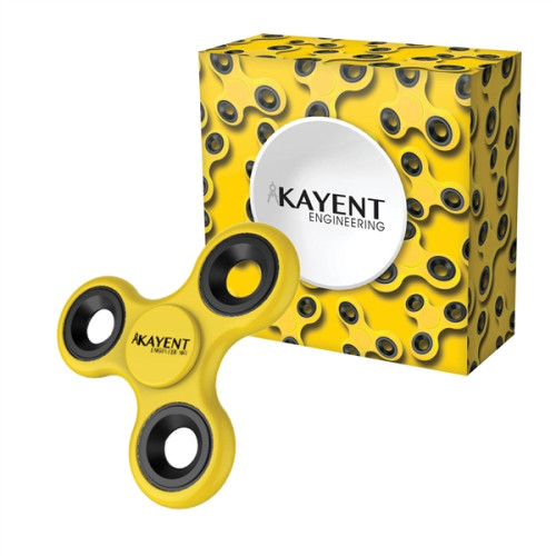 Helo Hand Spinner & Box w/ Full Color Imprint