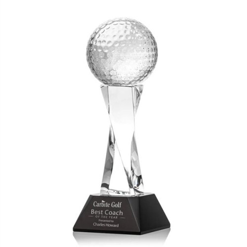 Golf Ball Award on Langport Base - Black