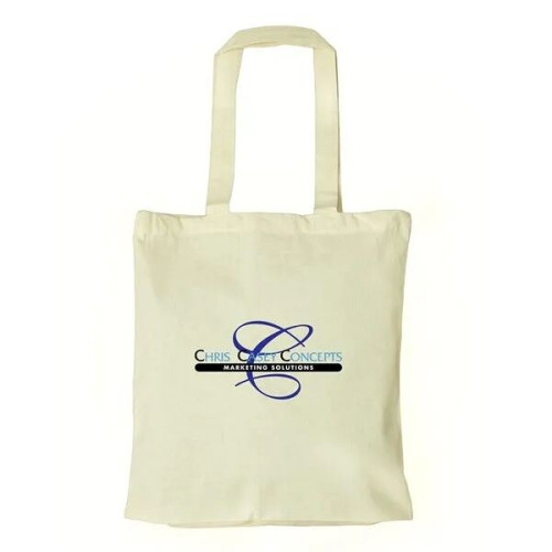 7 Oz. Cotton Canvas Tote Bag with Bottom Gusset (11"X 13")