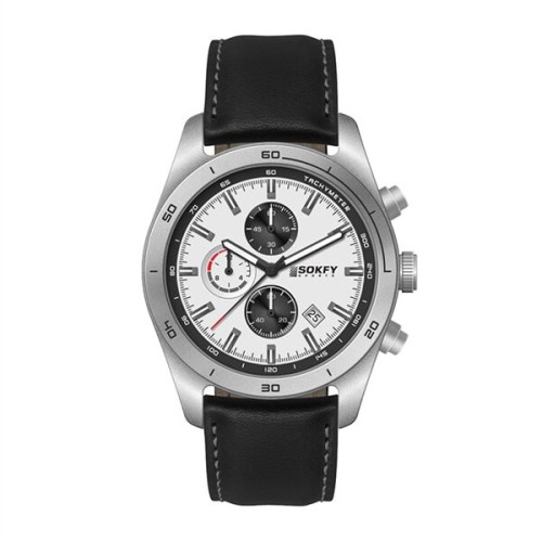 42MM STEEL MATTE SILVER CASE, CHRONOGRAPH MVMT, WH...