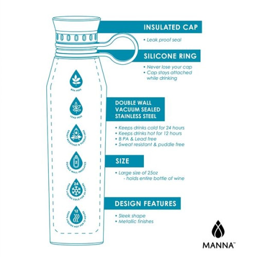 Manna™ 25 oz. Haute Steel Bottle