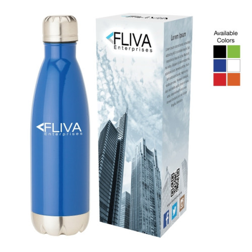 Solana 17 oz. 304 Stainless Steel Vacuum Bottle with Copp...