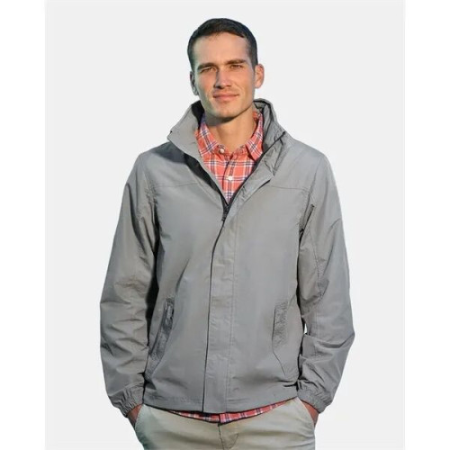Nautica Men's Voyage Hooded Rain Jacket