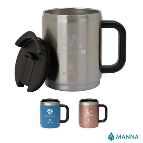Manna™ 14 oz. Boulder Stainless Steel Camping Mug w/ Handle
