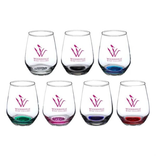 12 oz Silicia Stemless Wine Glasses