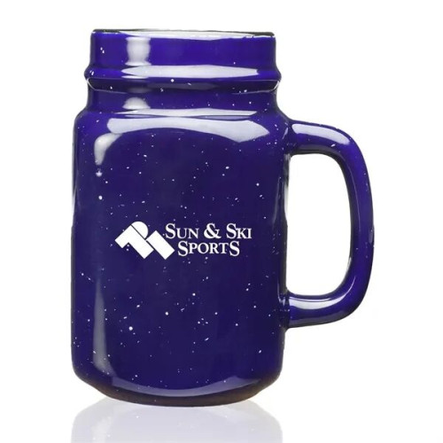 16 oz. Savannah Speckle Ceramic Mason Jars