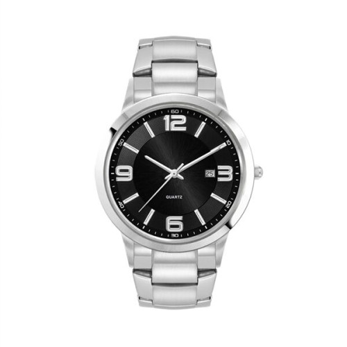 Men's Silver Stainless Steel Case Watch Men's Silver Stai...