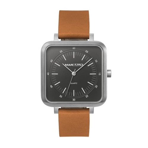 38MM SQUARE STEEL MATTE SILVER CASE, 3 HAND MVMT, ...