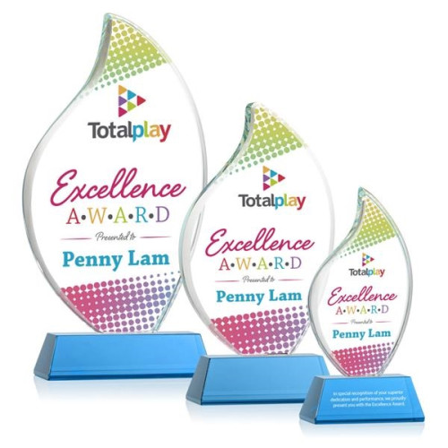 Odessy Flame Vividprint™ Award on Newhaven - Sky Blue