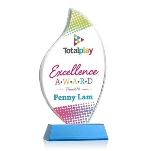 Odessy Flame Vividprint™ Award on Newhaven - Sky Blue