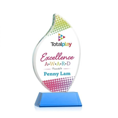 Odessy Flame Vividprint™ Award on Newhaven - Sky Blue