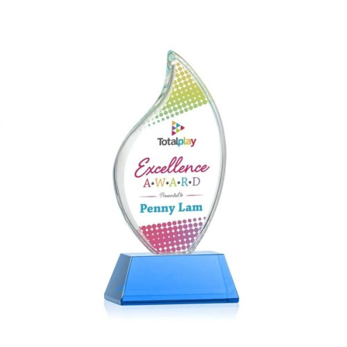 Odessy Flame Vividprint™ Award on Newhaven - Sky Blue