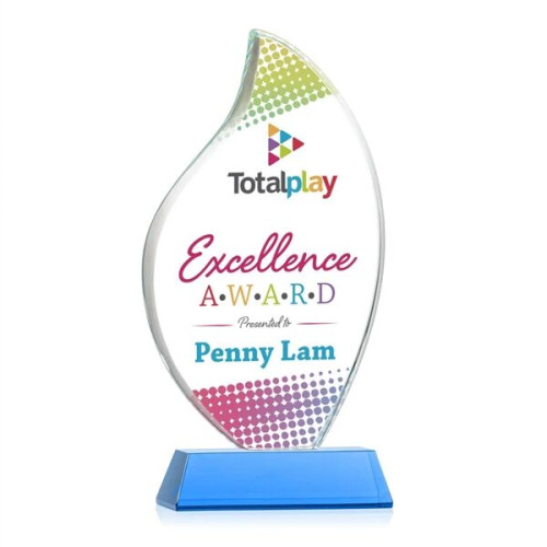 Odessy Flame Vividprint™ Award on Newhaven - Sky Blue