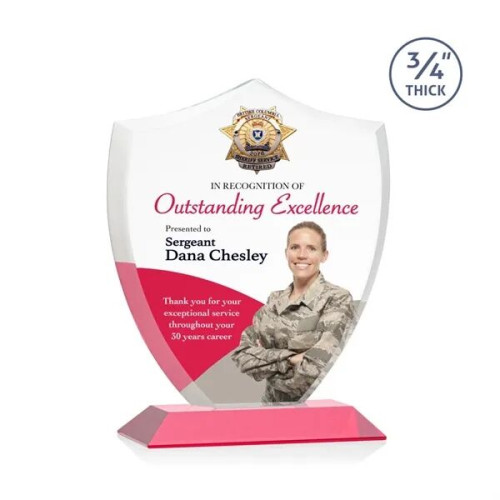 Scudo Shield VividPrint™ Award - Red