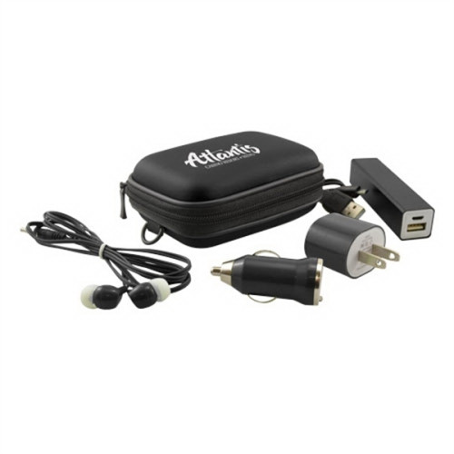 Tech Travel Kit with Zippered Case