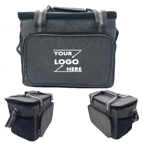 Reusable Large Insulated Lunch Bag With Shoulder Strap
