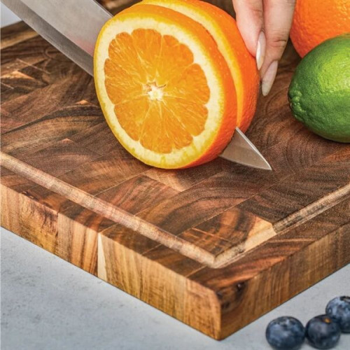 Deluxe Acacia Wood Cutting Board Butcher Block