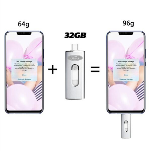 Metal Dual USB And Type-C OTG Drive - Expand Storage On Comp