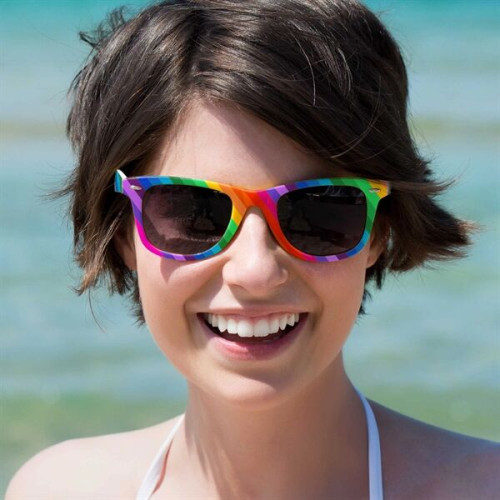 Kalani Rainbow/Wood Sunglasses