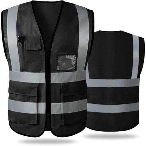 High Visibility Reflective Safety Vest With Multi Pockets