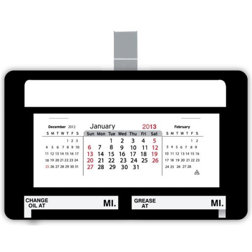 4.5" Car/Truck Visor Calendar With Clip