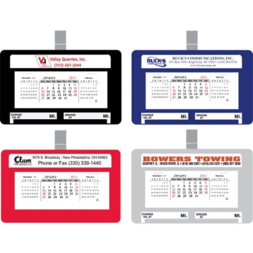 4.5" Car/Truck Visor Calendar With Clip